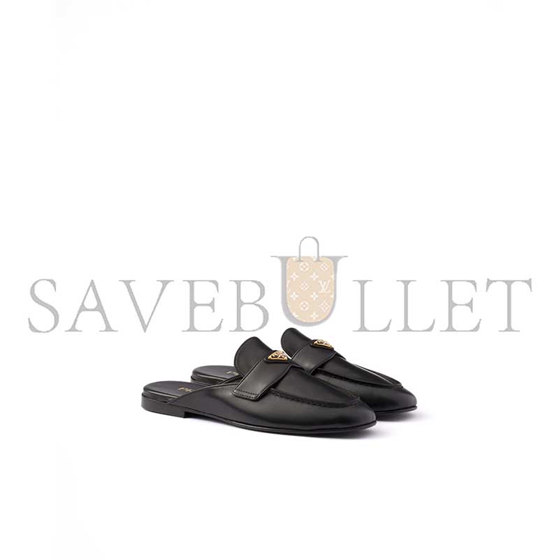 PRADA LEATHER SLIPPERS 1D766N